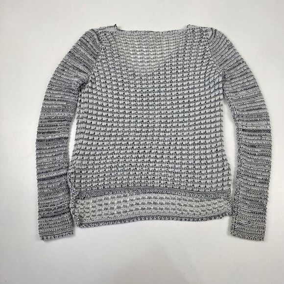 Helmut Lang Italian Yarn Crochet Sweater Size Small Bohemian - Picture 10 of 13